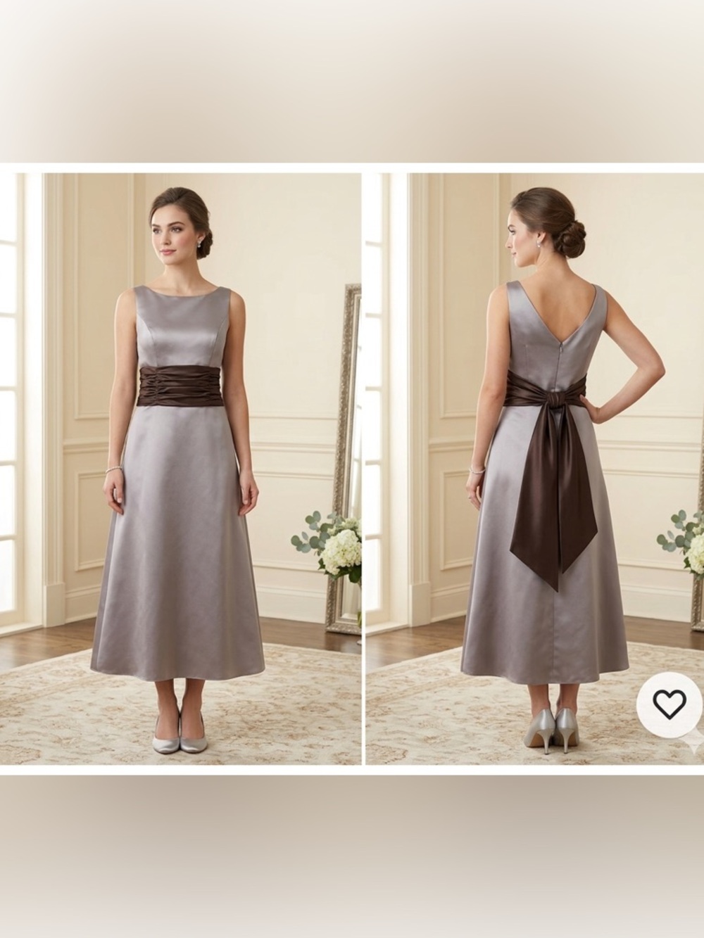 WTOO Waters & Waters Taffeta Prom Party Dress 8 Wedding Bridesmaid Formal Gown